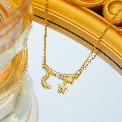 Ожерелье с кисточками Star Moon Light Luxury Niche Design, белая цепочка для ключицы, высокого класса