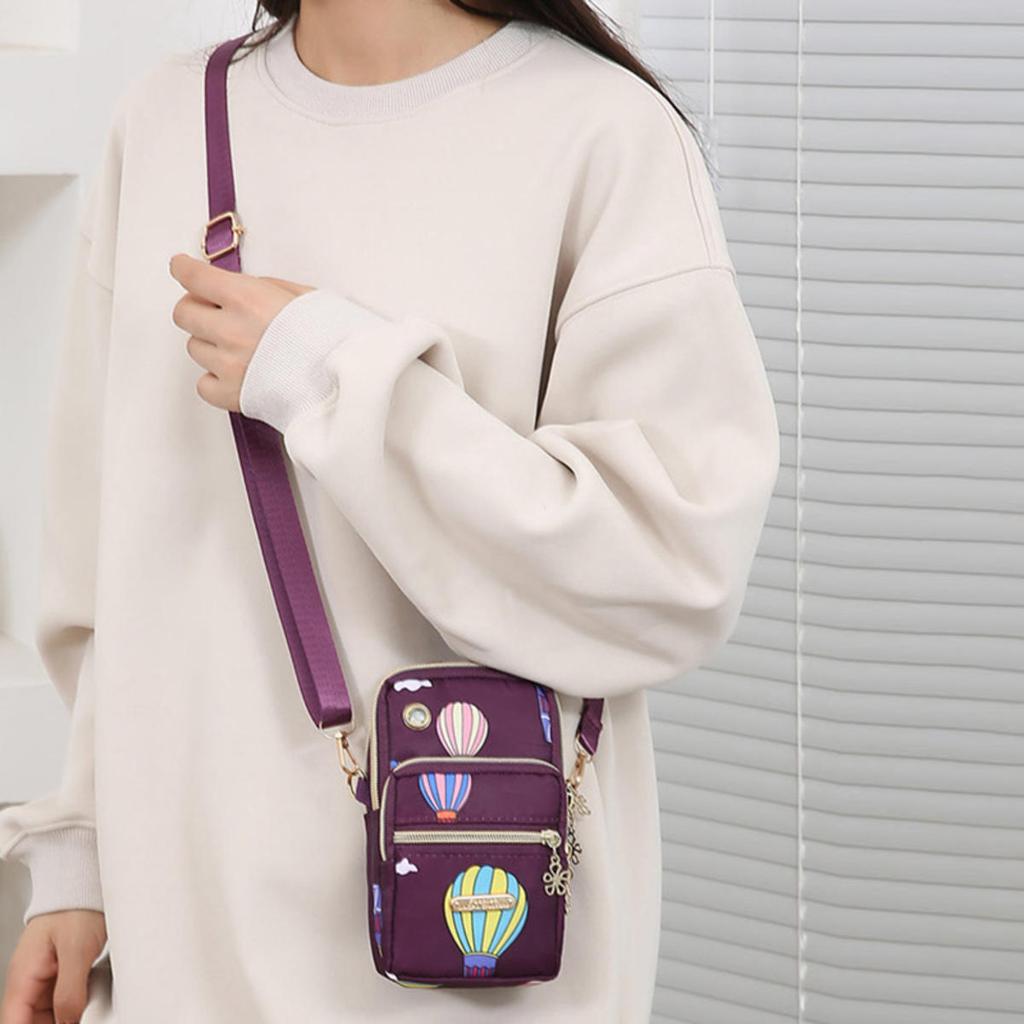 Сумка-мессенджер для женщин, маленький карман для мобильного телефона, кошелек через плечо, кошелек для монет, женская сумка из ткани Оксфорд