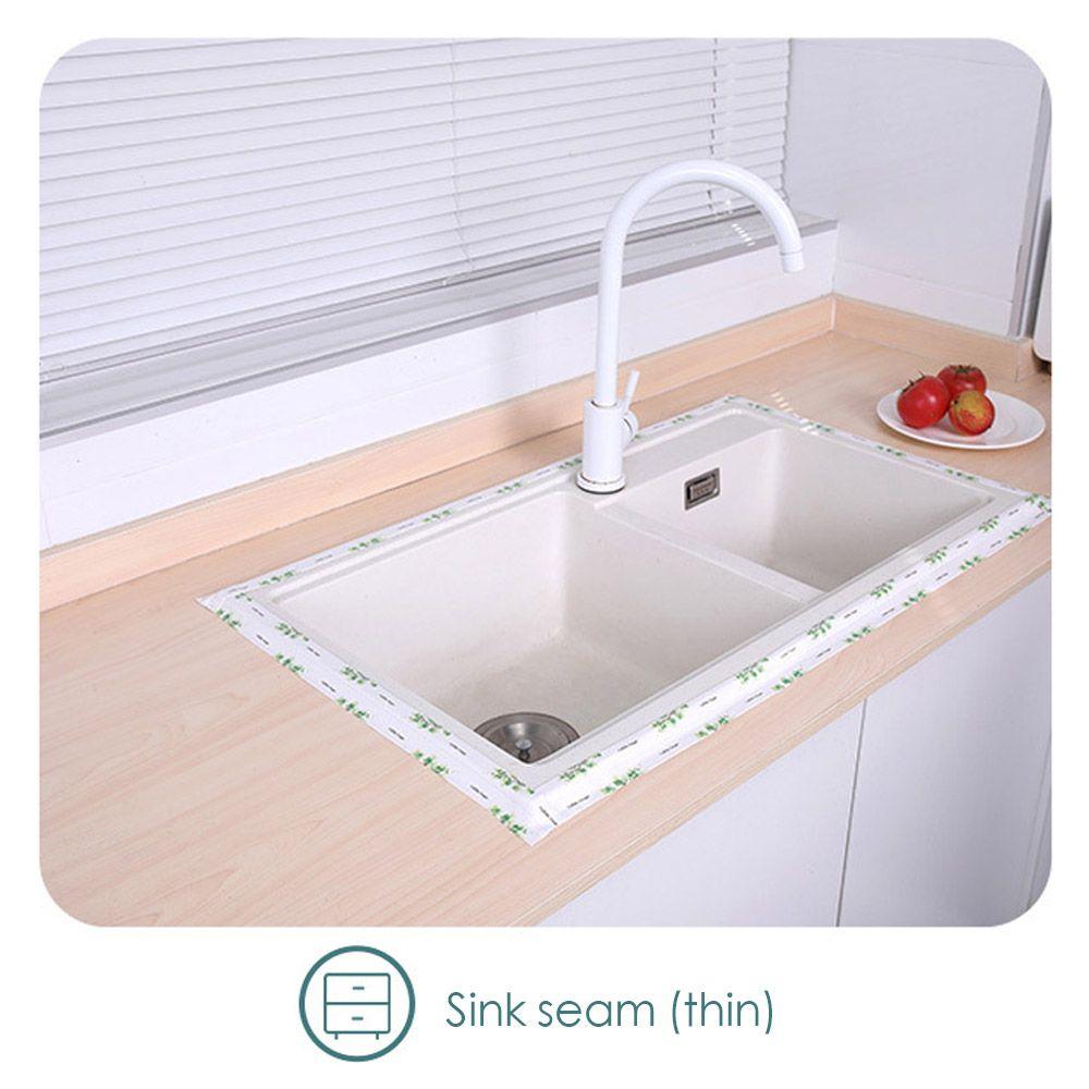 Durable Sink Edge Self Adhesive Kitchen Waterproof Waterproof Strips Sealant Tape Sealing Strip PVC