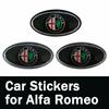 Metal Car Front Emblem Trunk Badge for Alfa Romeo 155 156 159 Mito Giulia GT Brera Spider Giulietta 147 166 147 Auto Accessories