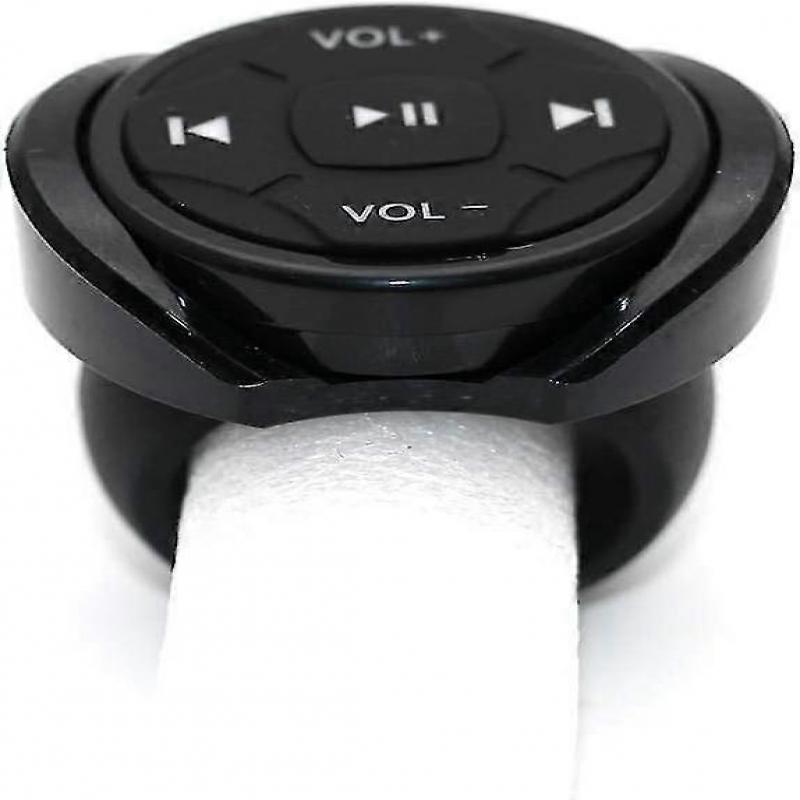 YuYue Electronic Wireless Bluetooth Media Button Remote Selfie Music Control Start Siri Way Compatible iPhone Apply To Car Motorcycle Steering Wheel W