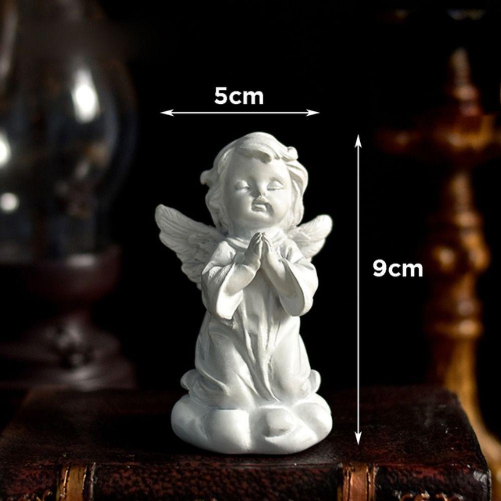 Resin Crafts European Style High Quality Sculpture Flower Fairy Angel Figurine Desktop Ornaments
