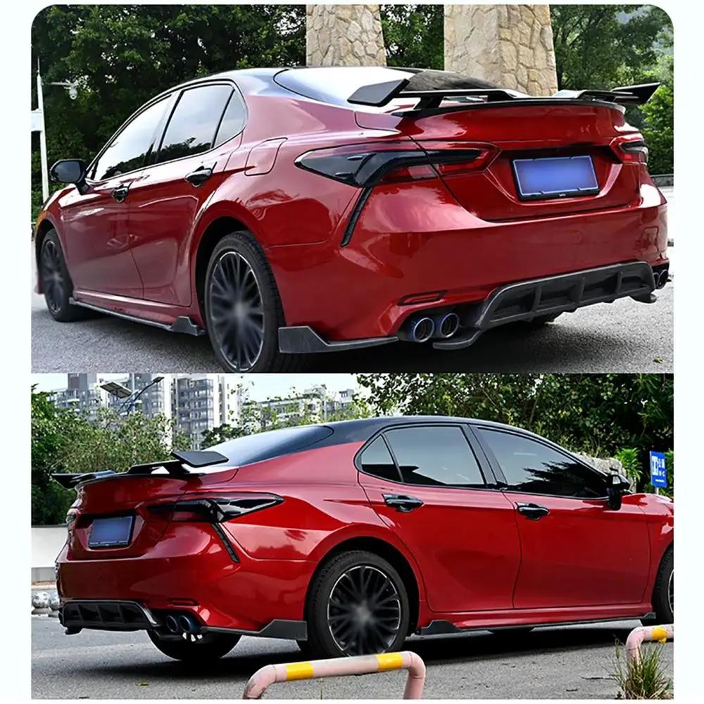 ABS дымчатый черный задний задний фонарь абажур накладка на капот для Toyota Camry 8-го восьмого поколения 2018-декоративная отделка