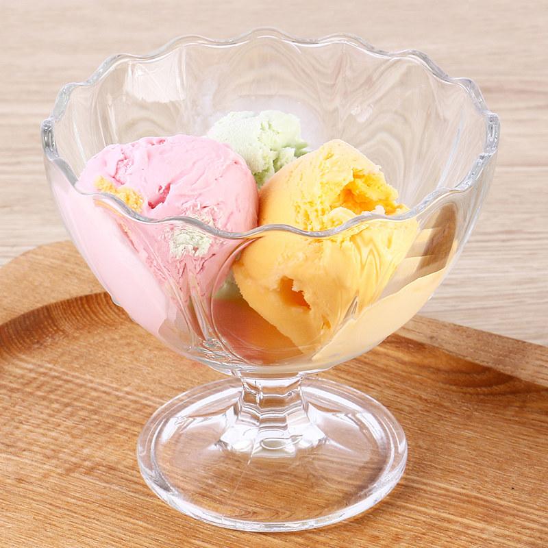 Functional Acrylic Clear Cup for Ice Cream Pudding and Yogurt Serving