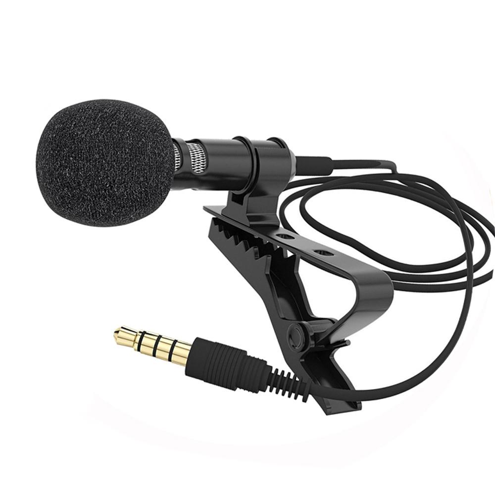 Portable Professional Grade Lavalier Microphone 3.5mm Jack Hands-free Omnidirectional Mic Easy