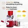 NEW Vegetable Cutter & Slicer Manual Kitchen Cheese Chopper Machine With 3 Sharp Drums Multifunctional Garlic Potato Shredder