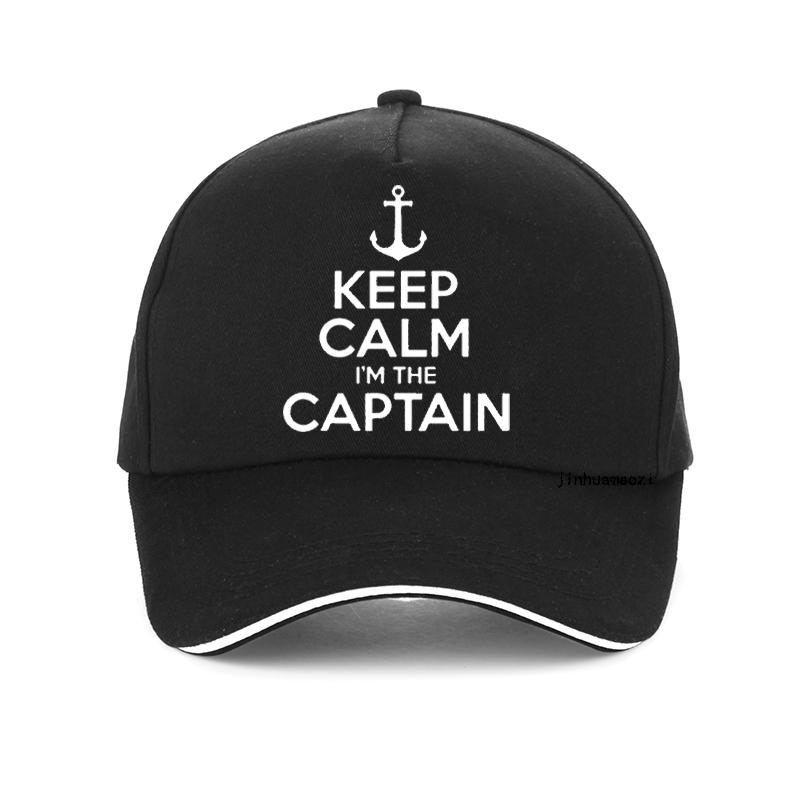 Keep Calm I'm The Captain Motor Boat Sailing Sea Funny Baseball Cap Summer Gifts Unisex Women Hat Adjustable Snapback Hats