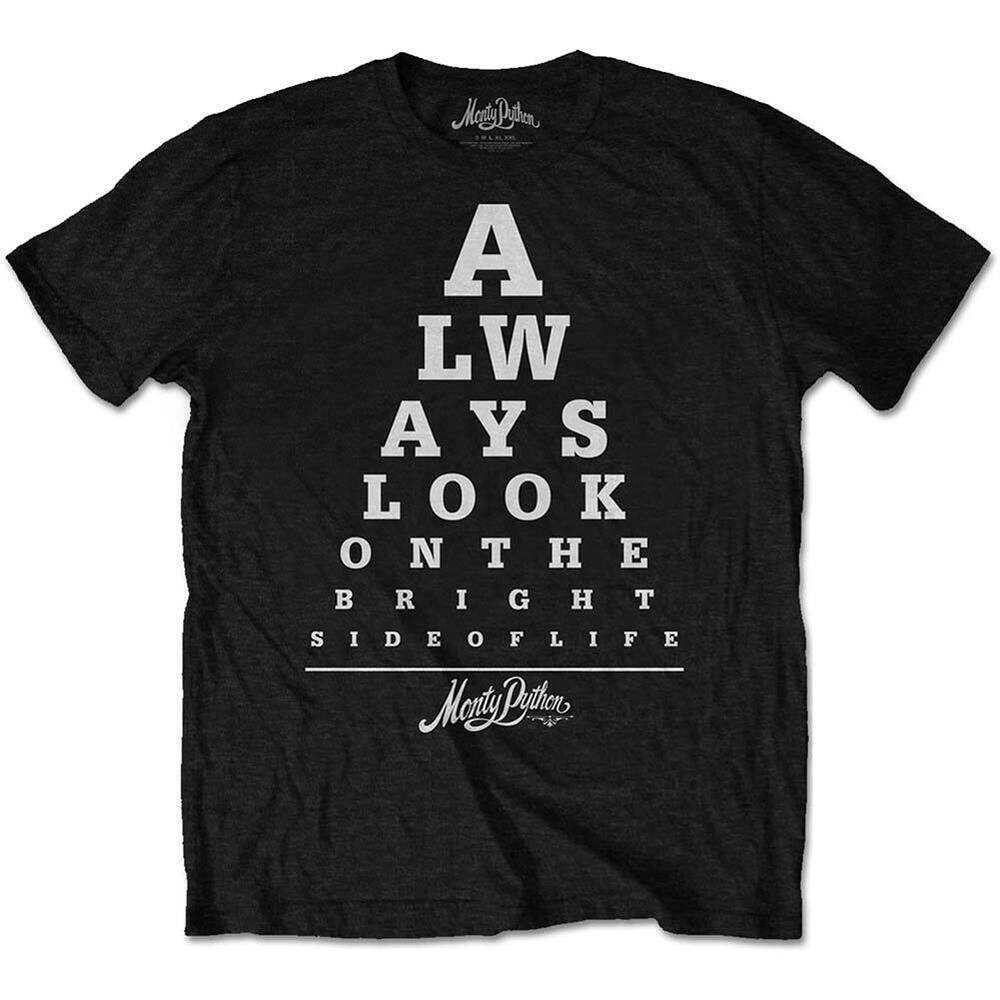 Черная футболка унисекс приталенного кроя Monty Python Bright Side Eye Test