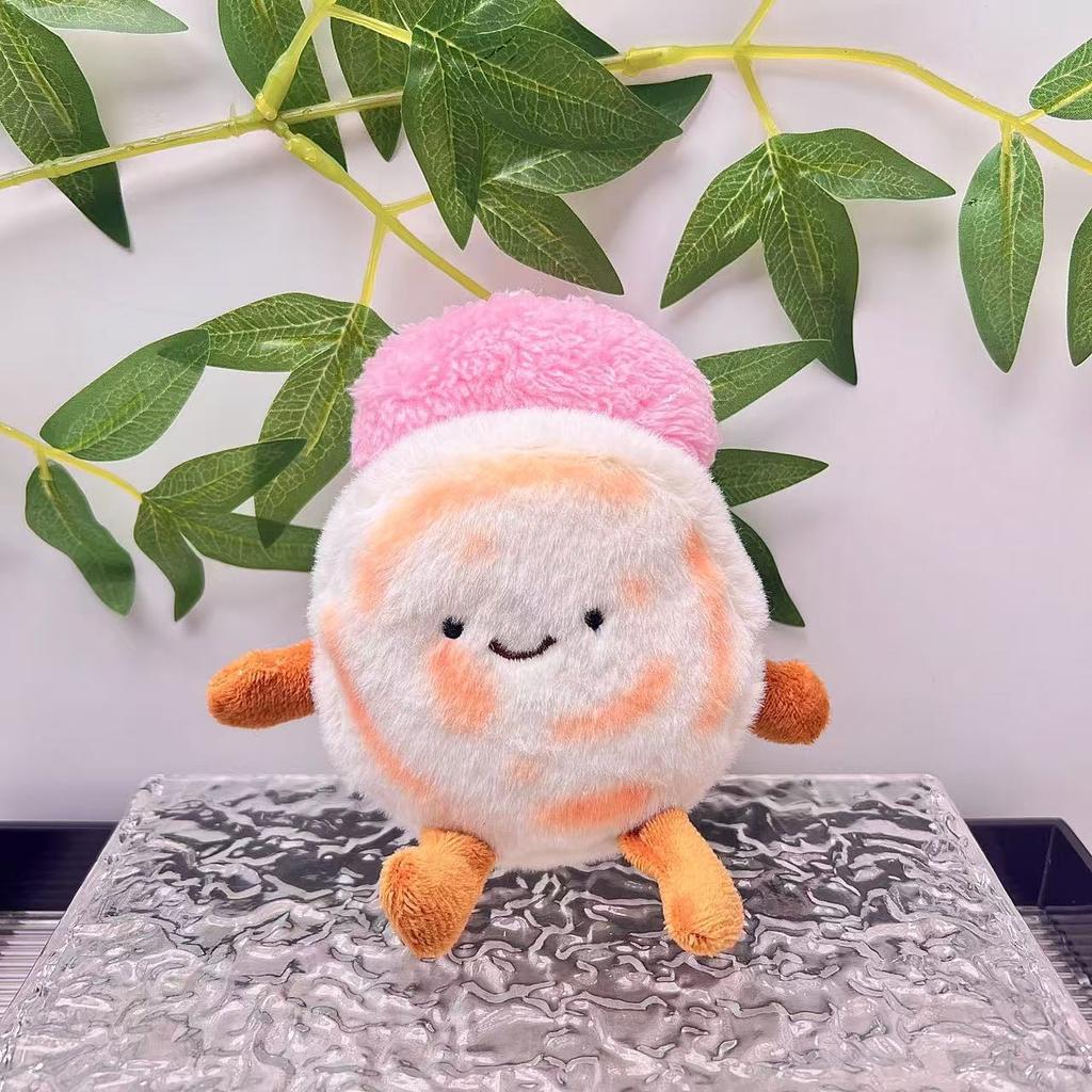 Chinese Burger Cute Meat Sandwich Bun Patty Doll Shaanxi Anwen Creative Bun Pendant Plush Doll Souvenir Couple Pendant Gift