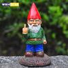 Creative Garden Statue Middle Finger White Beard Dwarf Ornament Courtyard Dwarf Suitable for Home Courtyard Garden Decoration