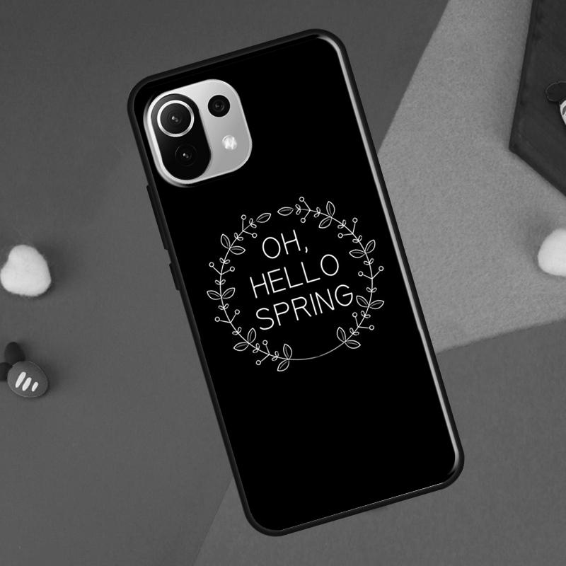 Hello Spring Flowers Cover For Xiaomi 14 Ultra 13 11T 12T 13T 14T Pro POCO X7 X6 Pro X3 X5 F3 F5 M6 F6 Pro Case