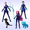 NEW 5pcs/Set Kpop Demon Hunters Action Figure Toy Derpys Tiger Rumi Mira Zoey Sussy Figurine Doll For Fans Gift