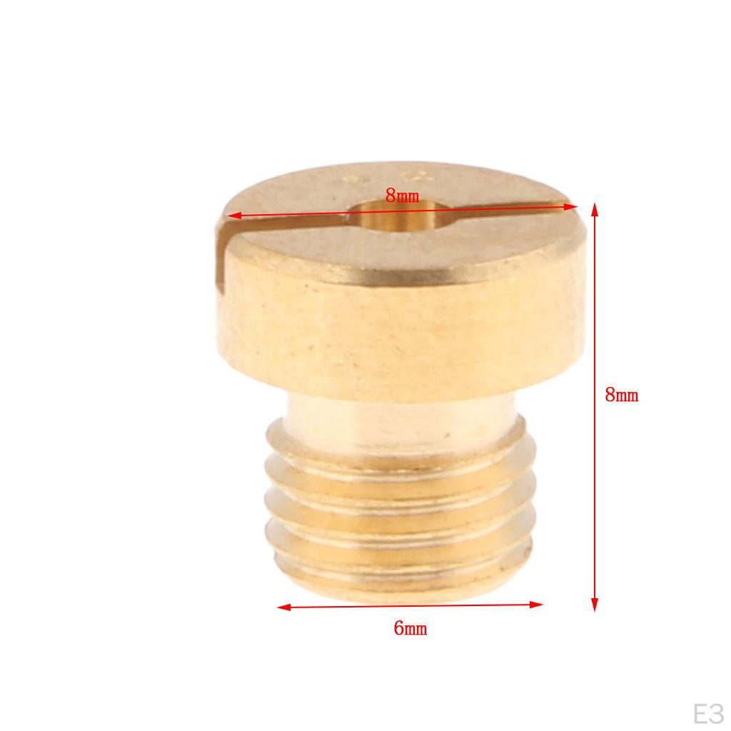 10 шт. M6 мотоциклетный карбюратор, главный жиклер 114 128, комплект форсунок