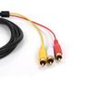 1080P 1,5M HDMI-совместимый до 3 RCA видео-аудио HDMI-совместимый кабель AV-кабель-конвертер для HDTV-телевизора DVD-ноутбука