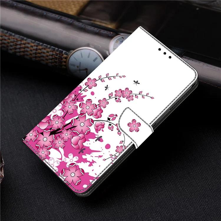 For Sony Xperia 10 V Wallet Phone Case Pattern Printing PU Leather Flip Cover - Flower Vine