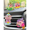Kirby-Themed Creative Car Air Freshener Diffuser Stone, Essential Oil Perfume, Niche Handmade High-End Car Decoration