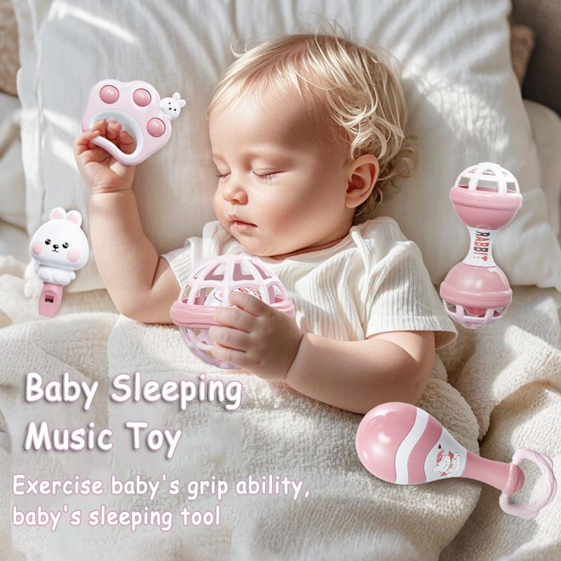 Baby Musical Instruments Set Montessori Handbell Sand Hammer Orff Ringing Instrument Infant Early Visual Stimulation Sensory Toy