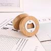 5pcs Magnetic Bamboo Blank Bottle Opener Round Fridge Magnet Kitchen Gadget Beer Opener  Soda