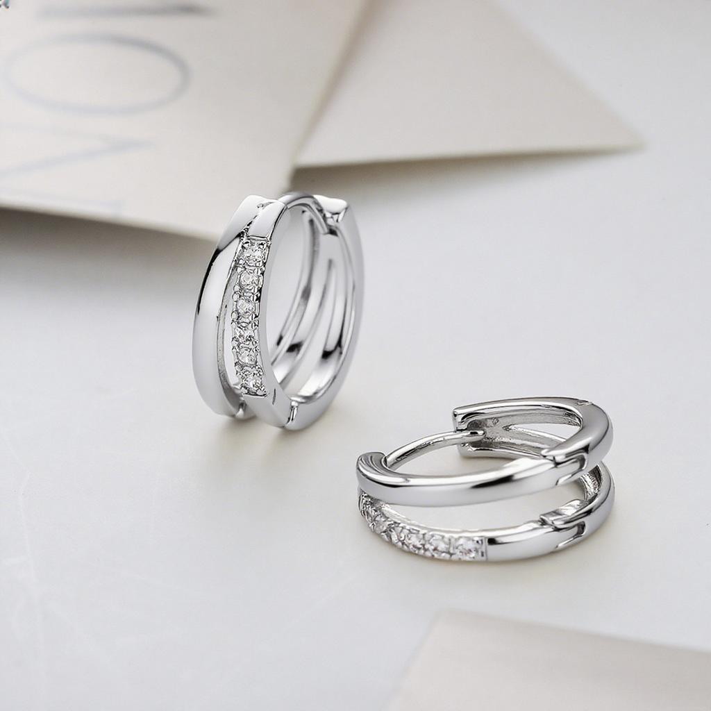 Серьги-кольца из серебра 925 пробы для женщин, простые, с сердцем, цирконием, кругом, подвески, панк-украшения, подарки на вечеринку