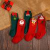 Merry Christmas Thermal Cute Children's Socks Cartoon Santa Claus Baby's Socks Elk Doll Stitch Stocking for Baby Children Kids