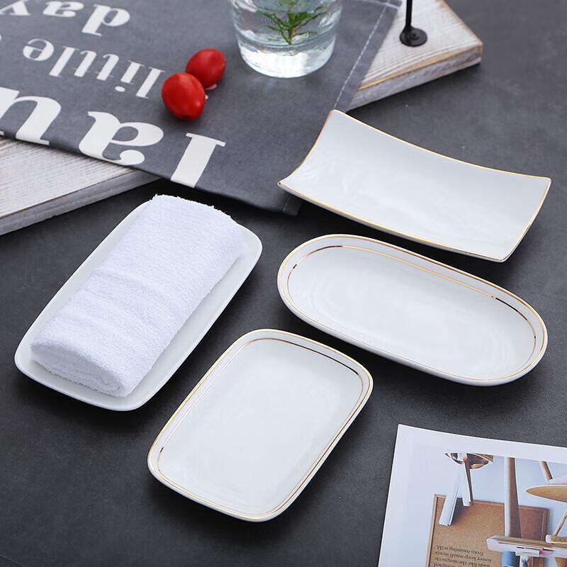 Huihuang White Ceramic Multipurpose Dish
