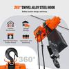 Electric Chain Hoist Single Phase Crane Hoist 2200 lbs Load 10 ft Lifting