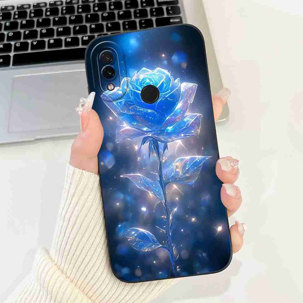 For Xiaomi Redmi Note 7 6.3" Casing Cute Cartoon Shockproof Back Cover For Redmi Note 7 note7 Flower Soft Silicone Phone Cases