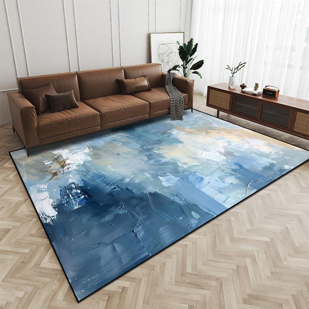 Ковер в скандинавском абстрактном стиле в гостиной, моющийся, для лаунжа, нескользящие напольные коврики, большой площади, ковры для декора спальни, настраиваемые
