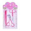 Pinky Leem Custom Private Logo Grip Eyebrow Tweezers Black Pink Thick Metal Stainless Steel Brow Tweezers