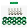 10/20pcs M6 Bolt Set Car Modification Gasket Screw Fenders Bumper Engine Aluminum Concave Screws Hex Fastener