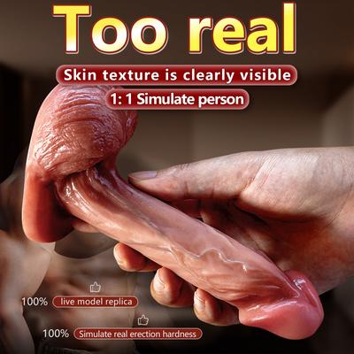 Маленький нежный милый цвет кожи Маленький жидкий силиконовый искусственный фаллоимитатор Yang Root для взрослых секс-игрушки женское устройство для мастурбации