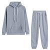 Solid Color Hoodie Set Women's Hoodie Set Pocket Long Sleeve Two Pieces Set Hooded Sweatshirt Women's Hoodie Set + Pants Sets