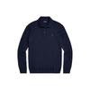 Polo FW22 Solid Color Polo Collar Knit Long Sleeve Sweater Men Sweater Blue MNPOSWE16821191-400