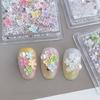 White Crystal Floral Nail Decorations Mix Style Nail Accessories Hot Nail Art Charms  for Nail DIY