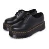 Доктор. Ботинки Dr. Martens 1461 Quad на 3 люверсах черные мужские женские 25567001 POLSMOOTH BLK 4 (приблизительно. 23,0 см)