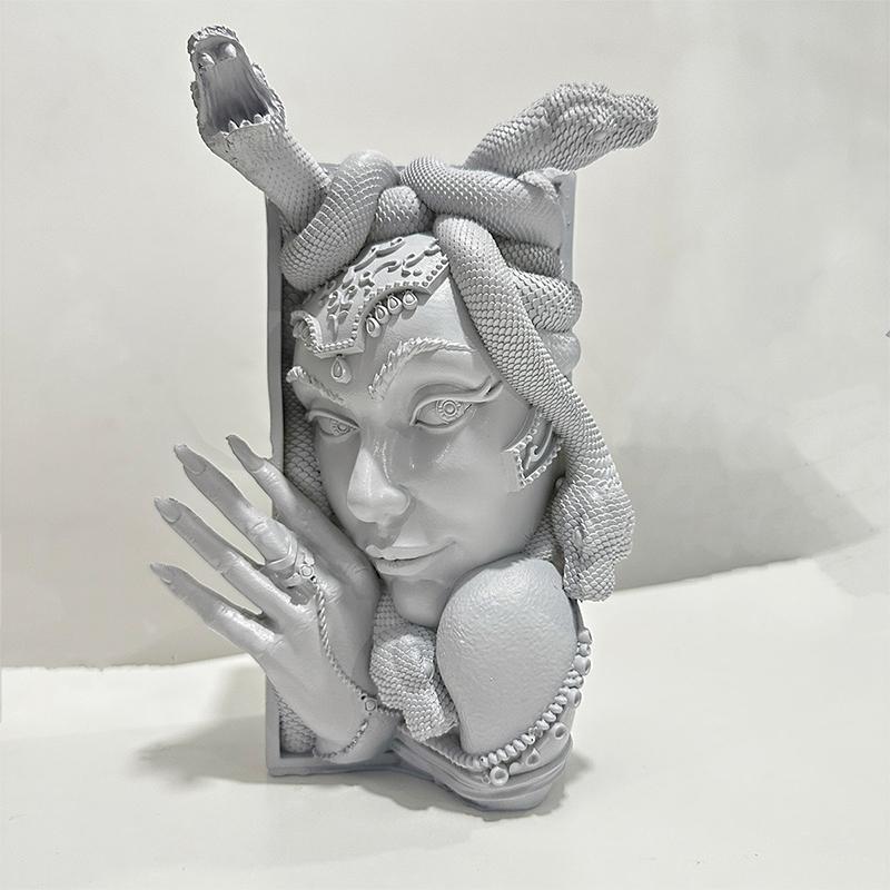 Смола Голова Медузы Бук-нук Декоративные Книжные Подставки Уникальные Змеи Женское Лицо Книжные Упоры Сверхпрочный Книжный Стопор Для Дома Офиса Письменного Стола