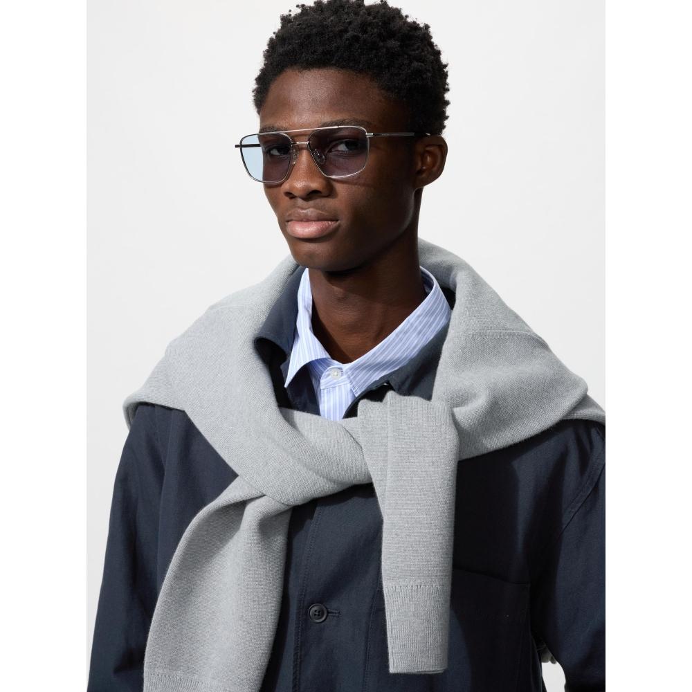 Uniqlo Японские солнцезащитные очки с металлической двойной перемычкой