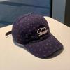 Trendy printed baseball cap for women, new summer style, fresh and versatile, with letter design, suitable for outdoor travel and casual sun