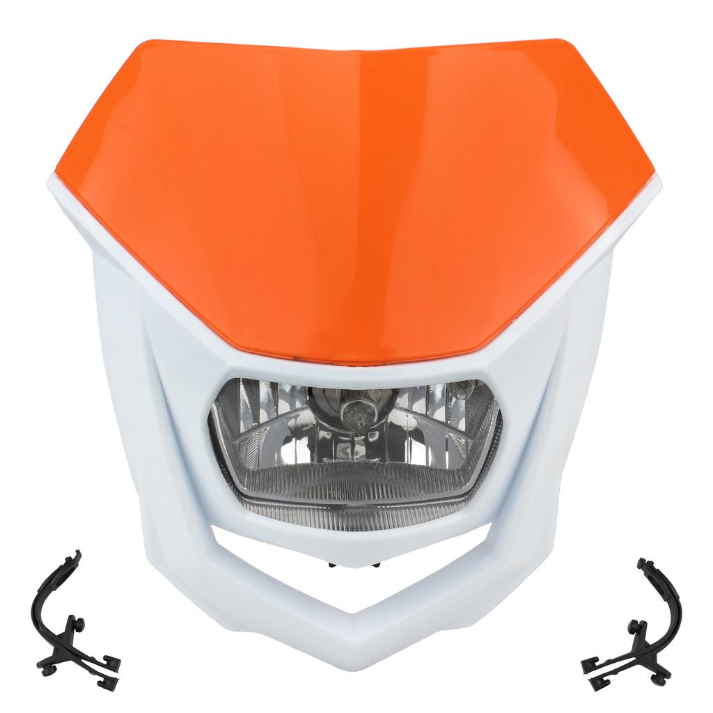 Мотоцикл Грязевой Велосипед Галогеновая Фара Пластина Для Honda Kawasaki Yamaha Moto Универсальные Аксессуары Конец Фары Эндуро Фара