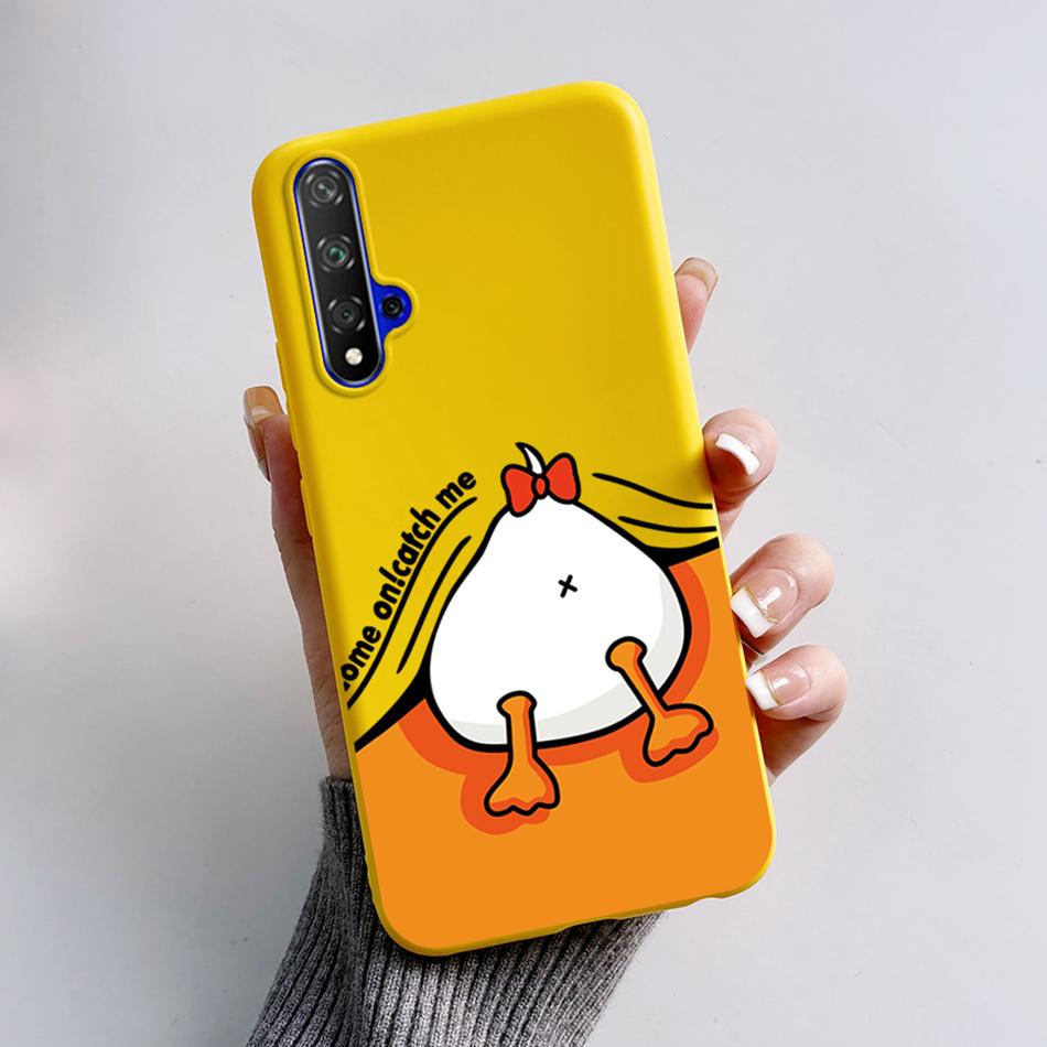 For Huawei Nova 5T Case Honor 20 YAL-L21 Cartoon Frog Cover Soft Silicone Phone Case For Huawei Nova 5T Nova5T Honor20 Fundas