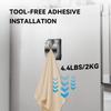 5Pcs Stainless Steel Towel Hook Simple Installation Strong Magnet Kitchen Towel Hanger for Small Spaces