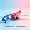 Модель самолета Boeing 737 Hainan Airlines Mixue Bingcheng с огнями и колесами, 37 см