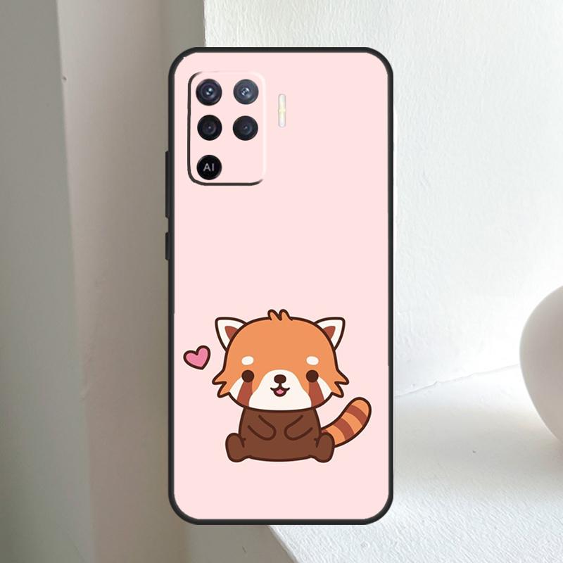 Красная панда Милое животное Для OPPO A80 A60 A40 A5 A6 Pro A15 A17 A57 A16 A76 A96 A18 A38 A58 A78 A98 A54 A74 A94 Чехол