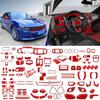 Red Central Console Interior Exterior Decor Set Cover Trim for Dodge Charger 15+
