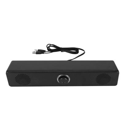 Компьютерные колонки Проводная USB Настольная звуковая панель HiFi Чистый звук Регулятор громкости Мини-динамик для ПК