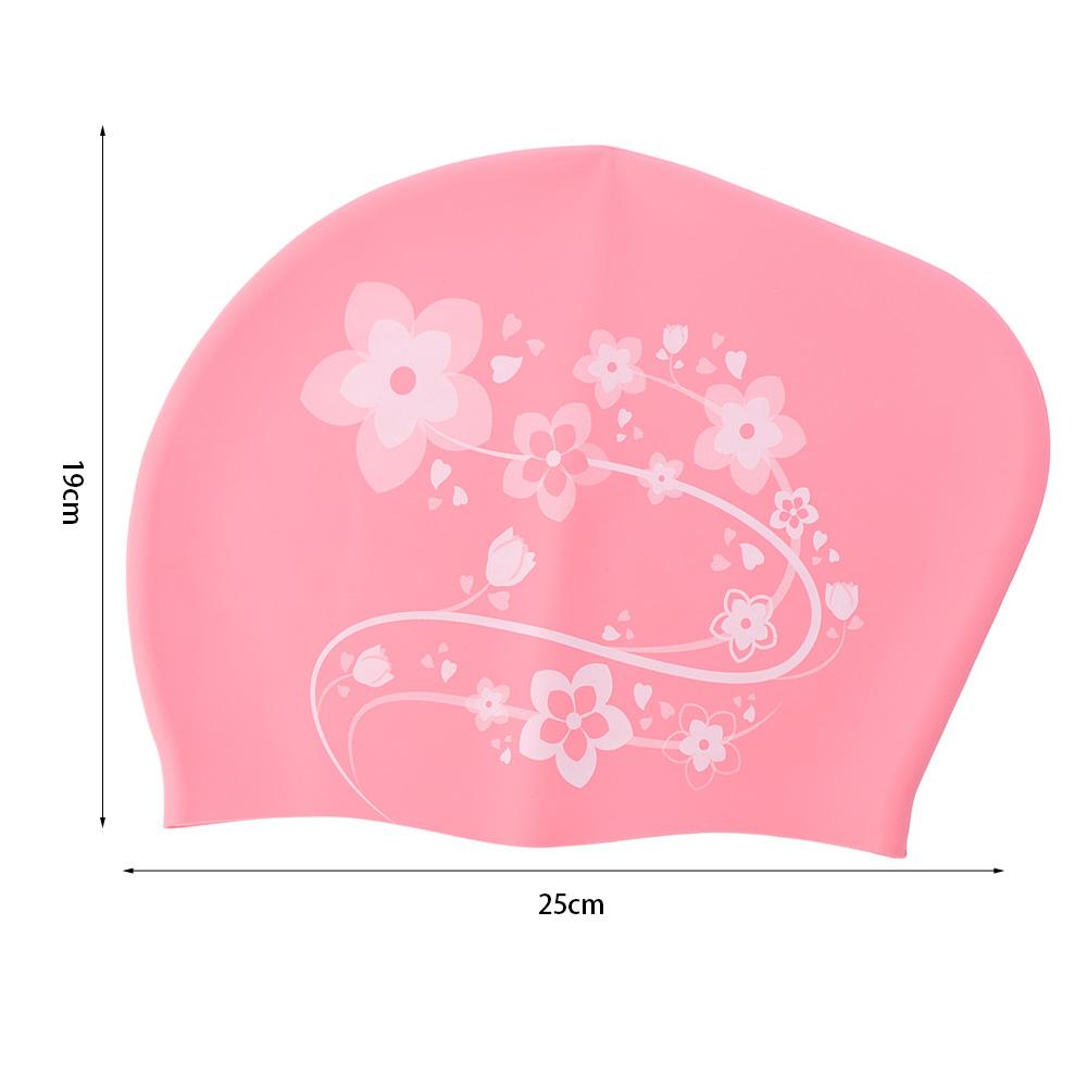 Soft Flower Swim Headgear Elastic Snorkeling Cap Surfing Hat Floral Diving Hat  Surfing