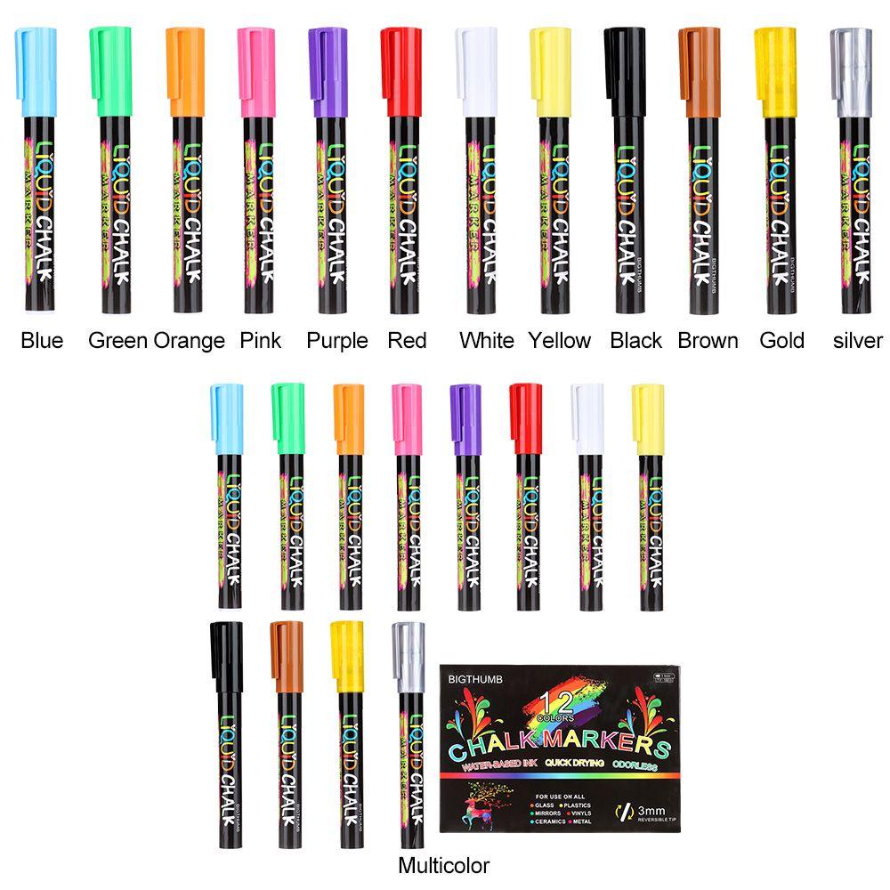 Erasable Writing Windows Glass Chalkboard Metal Plastics Pen Marker Liquid Chalk Chalk Marker
