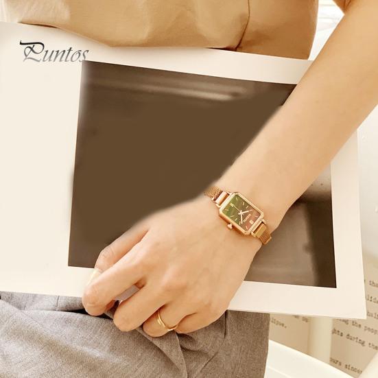 Женские часы с продолговатым циферблатом, кварцевый механизм, изысканный указатель, высокая точность, украшение без задержки, легкие женские наручные часы