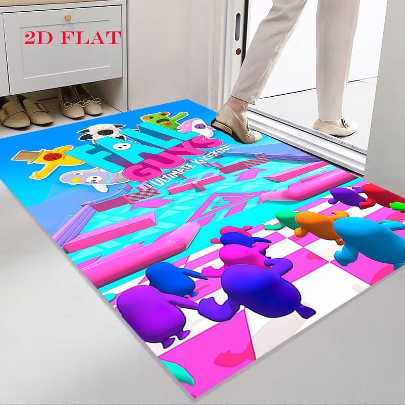 Fall Guys Carpet Rug for Living Room Bedroom Home Sofa Decoration,Kids play Nonslip Floor Mat