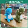 Cartoon Dinosaur Adorable Plush Keychain For Girls Soft Cute Stuffed Animal Toy Gift